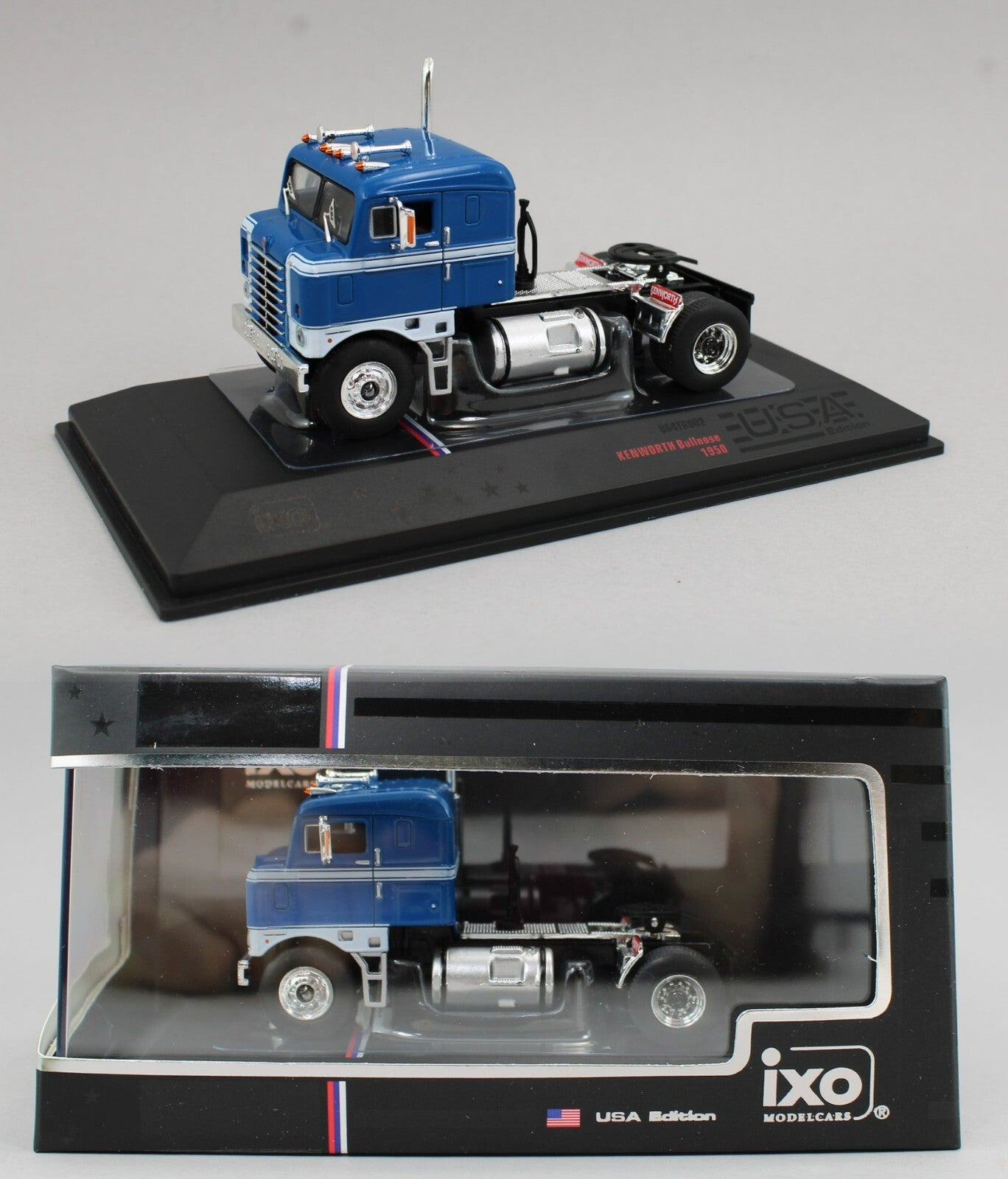 1:64 IXO Models *BLUE & WHITE* 1950 Kenworth Bullnose COE Semi