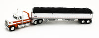 
              DCP 1:64 *WHITE & ORANGE* FORD LTL 9000 Flattop & Wilson Grain Trailer *NIB*
            