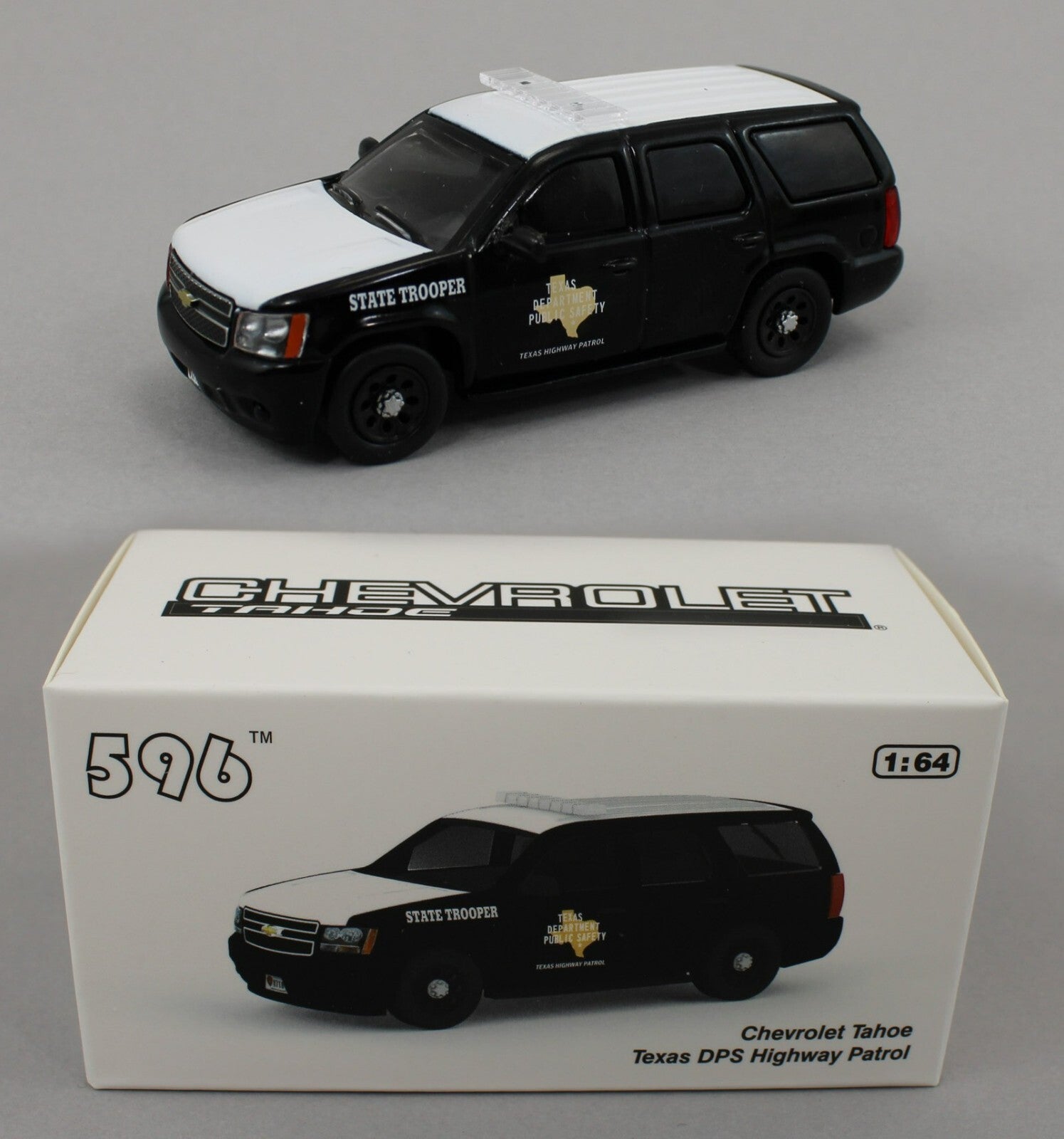 1:64 *596 DIECAST* Texas DPS Highway Patrol Chevrolet Tahoe Police