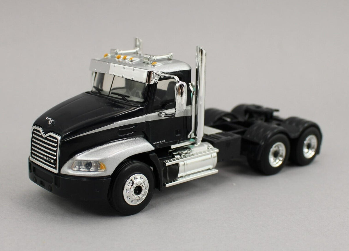 DCP 1:64 *BLACK & SILVER* Mack Pinnacle Minimizer DAY CAB Semi Truck ...