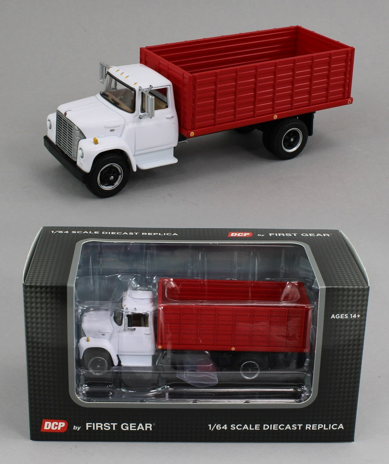 2025 DCP 1:64 *WHITE & RED* International Loadstar GRAIN TRUCK