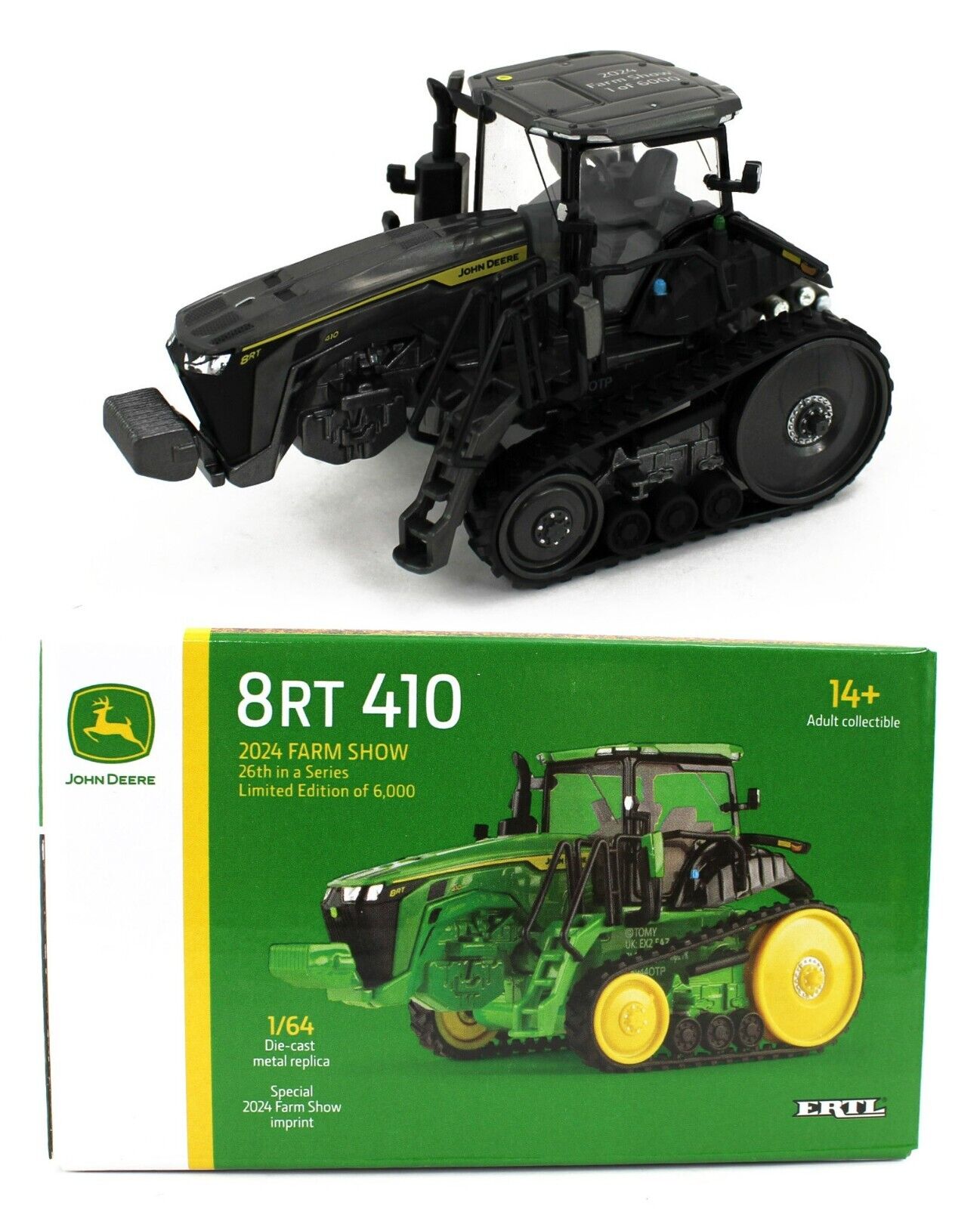 2024 FARM SHOW ERTL 1:64 *JOHN DEERE* Model 8RT 410 Tractor
