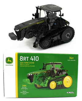 2024 FARM SHOW ERTL 1:64 *JOHN DEERE* Model 8RT 410 Tractor *CHARCOAL CHASE* NIB