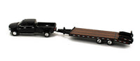 
              DCP 1:64 *BLACK* Tandem Axle BEAVERTAIL TAG TRAILER *DIECAST* NIB
            