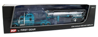 
              DCP 1:64 *AQUA* Kenworth W900L 86" Sleeper & CHROME MAC End Dump Trailer *NIB*
            