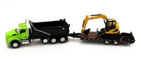 
              DCP 1:64 *BLACK* Tandem Axle BEAVERTAIL TAG TRAILER *DIECAST* NIB
            