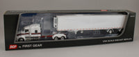 
              DCP 1:64 *WHITE & RED* Kenworth T660 Flattop w/53' Utility Reefer Trailer NIB
            