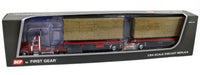 
              DCP 1:64 *RED* Peterbilt 389 w/Utility Dual 28½’ Hay Flatbed Trailers & Load
            