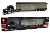 
              DCP 1:64 *BLACK & GOLD* Kenworth W990 High Roof & WILSON LIVESTOCK TRAILER NIB
            