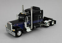 
              DCP 1:64 *BLACK & BLUE* Peterbilt 389 63" Midroof Container Trailer & Containers
            