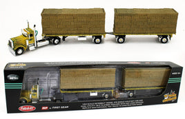 DCP 1:64 *MAGGINI* Peterbilt 379 w/Utility Dual 28½’ Hay Flatbed Trailers NTTCS