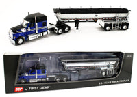 
              DCP 1:64 *BLUE & BLACK* Kenworth W990 Midroof & CHROME MAC End Dump Trailer NIB
            