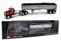 
              DCP 1:64 *RED & BLACK* FORD LTL 9000 Day Cab w/CHROME East End Dump Trailer NIB!
            