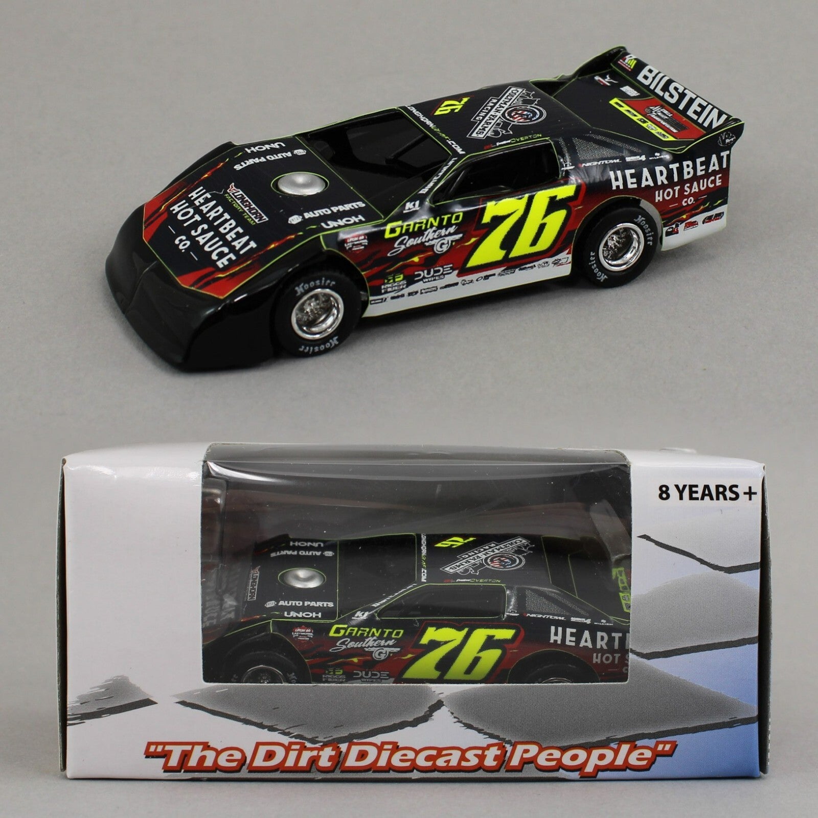 2025 ADC 1:64 Dirt Late Model *BRANDON OVERTON* #76 Heartbeat