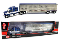 
              DCP 1:64 *BLUE & WHITE* Kenworth W990 High Roof & WILSON LIVESTOCK TRAILER NIB
            