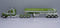 DCP 1:64 GREEN & WHITE Tri-Axle Peterbilt 389 63