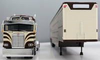 
              2025 DCP 1:64 *BROWN & CREAM* Kenworth K100 COE Semi w/Wilson Livestock Trailer
            