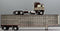 2025 DCP 1:64 *BROWN & CREAM* Kenworth K100 COE Semi w/Wilson Livestock Trailer