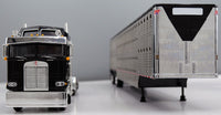 
              2025 DCP 1:64 *BLACK* Kenworth K100 COE Semi w/Wilson Livestock Trailer
            