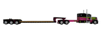
              2025 DCP 1:64 *LOWEN FARMS* Peterbilt 389 Flattop w/Fontaine Lowboy & Peterbilt 359 Load *NIB*
            
