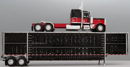 2026 DCP 1:64 *HOLMAN LIVESTOCK* Peterbilt 389 48"Flattop Semi w/Wilson Livestock Trailer