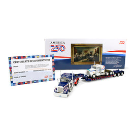 DCP 1:64 *AMERICA 250* Kenworth W900L w/Lowboy & W900A VIT LOAD *NIB*