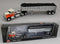 2025 DCP 1:64 *ORANGE* Chevrolet Bison Day Cab w/East Chrome End Dump Trailer