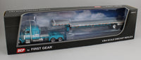 
              2025 DCP 1:64 *TEAL* Peterbilt 379 48" Flattop Sleeper w/Transcraft Stepdeck Flatbed Trailer
            