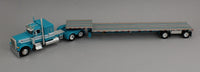 
              2025 DCP 1:64 *TEAL* Peterbilt 379 48" Flattop Sleeper w/Transcraft Stepdeck Flatbed Trailer
            