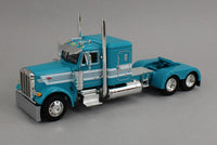 
              2025 DCP 1:64 *TEAL* Peterbilt 379 48" Flattop Sleeper w/Transcraft Stepdeck Flatbed Trailer
            