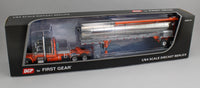 
              2025 DCP 1:64 *BLACK* Peterbilt 379 48" Flattop w/Walinga Bulk Feed Trailer NIB
            