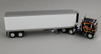 
              2025 DCP 1:64 *BLACK* Peterbilt 352 COE 86" w/Vintage 40' Reefer Trailer *NIB*
            