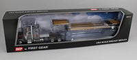 
              2025 DCP 1:64 *GUN METAL GRAY & BLACK RED* Peterbilt 379 48" Midroof Sleeper w/Fontaine Renegade Lowboy
            