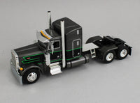 
              2025 DCP 1:64 *GUN METAL GRAY & BLACK* Peterbilt 379 48" Midroof Sleeper w/Fontaine Renegade Lowboy
            