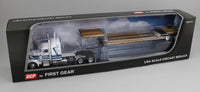 
              2025 DCP 1:64 *JAEGER TRUCK LINES* Peterbilt 379 48" Midroof Sleeper w/Fontaine Renegade Lowboy
            