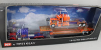 
              2025 DCP 1:64 *SADIE RAE* Peterbilt 389 Flattop w/Fontaine Lowboy & Peterbilt 359 Load *NIB*
            