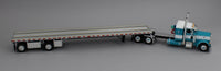 
              2025 DCP 1:64 *TURQUOISE* Peterbilt 379 36" Flattop w/53' Spread-Axle FLATBED Trailer
            