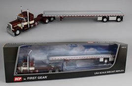 2025 DCP 1:64 *WAGNER EXPRESS* Peterbilt 379 36" Flattop w/53' Spread-Axle FLATBED Trailer