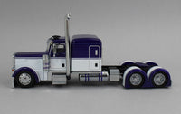 
              1:64 *596 DIECAST* Purple & White PETERBILT 379 Flattop Semi Truck *NEW*
            