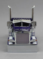 
              1:64 *596 DIECAST* Purple & White PETERBILT 379 Flattop Semi Truck *NEW*
            