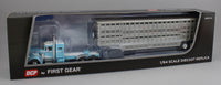 
              DCP 1:64 *BLUE* Peterbilt 351 Mercury Sleeper & Vintage Wilson Livestock Trailer
            