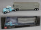 DCP 1:64 *BLUE* Peterbilt 351 Mercury Sleeper & Vintage Wilson Livestock Trailer