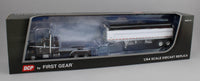 
              DCP 1:64 *DARK CHERRY* Peterbilt 351 36" Flattop & Wilson Grain Trailer *NIB*
            