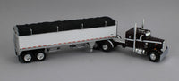 
              DCP 1:64 *DARK CHERRY* Peterbilt 351 36" Flattop & Wilson Grain Trailer *NIB*
            