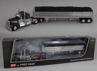 
              DCP 1:64 *GRAY & RED* Kenworth W900A 36" Flattop w/CHROME WILSON GRAIN TRAILER *NIB*
            