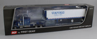 
              DCP 1:64 *WESTERN DISTRIBUTING* Peterbilt 351 63" Flattop w/40' Reefer Trailer
            