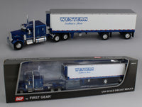 
              DCP 1:64 *WESTERN DISTRIBUTING* Peterbilt 351 63" Flattop w/40' Reefer Trailer
            