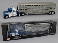 
              DCP 1:64 *BLUE & WHITE* Kenworth W900A 36" Flattop w/Vintage WILSON Livestock
            