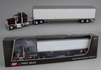 
              DCP 1:64 *RED & BLACK* Peterbilt 589 58" Flattop w/53' Dry Goods Van Trailer
            