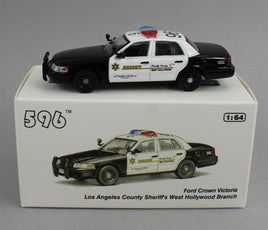 1:64 *596 DIECAST* Los Angeles County Sheriff West Hollywood Branch FORD Crown Victoria Police Car *NIB*